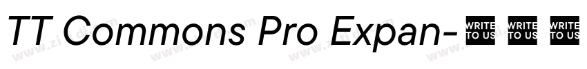 TT Commons Pro Expan字体转换 TT Commons Pro Expan字体转换